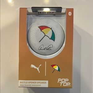 Puma White Portable Speaker with Vibrant Design